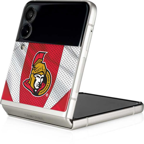 NHL Ottawa Senators Home Jersey Galaxy Z Flip4 5G Skin